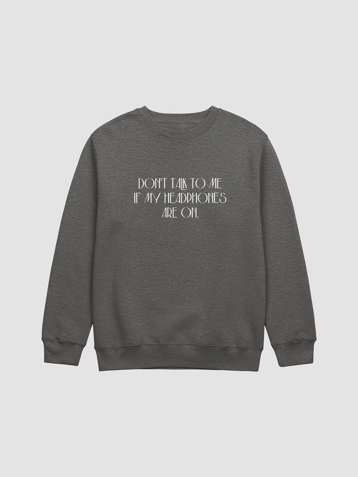 HEADPHONES ON (variant 4) printed crewneck product image (6)