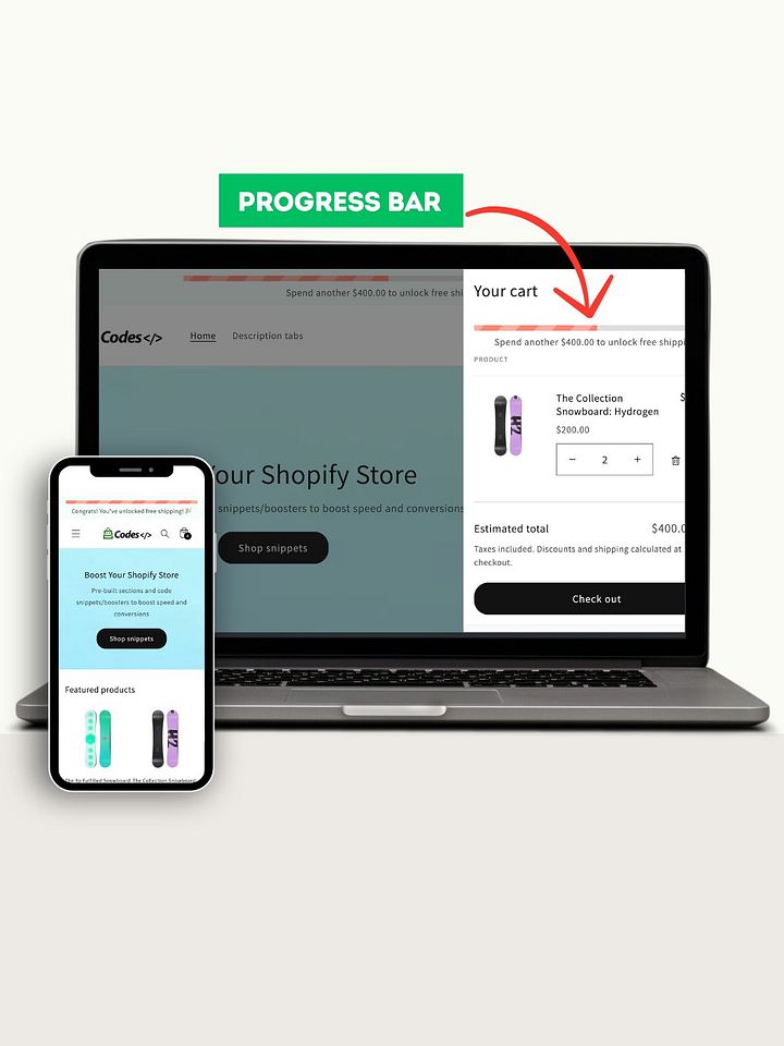 Shopify Free Shipping Progress Bar product image (1)