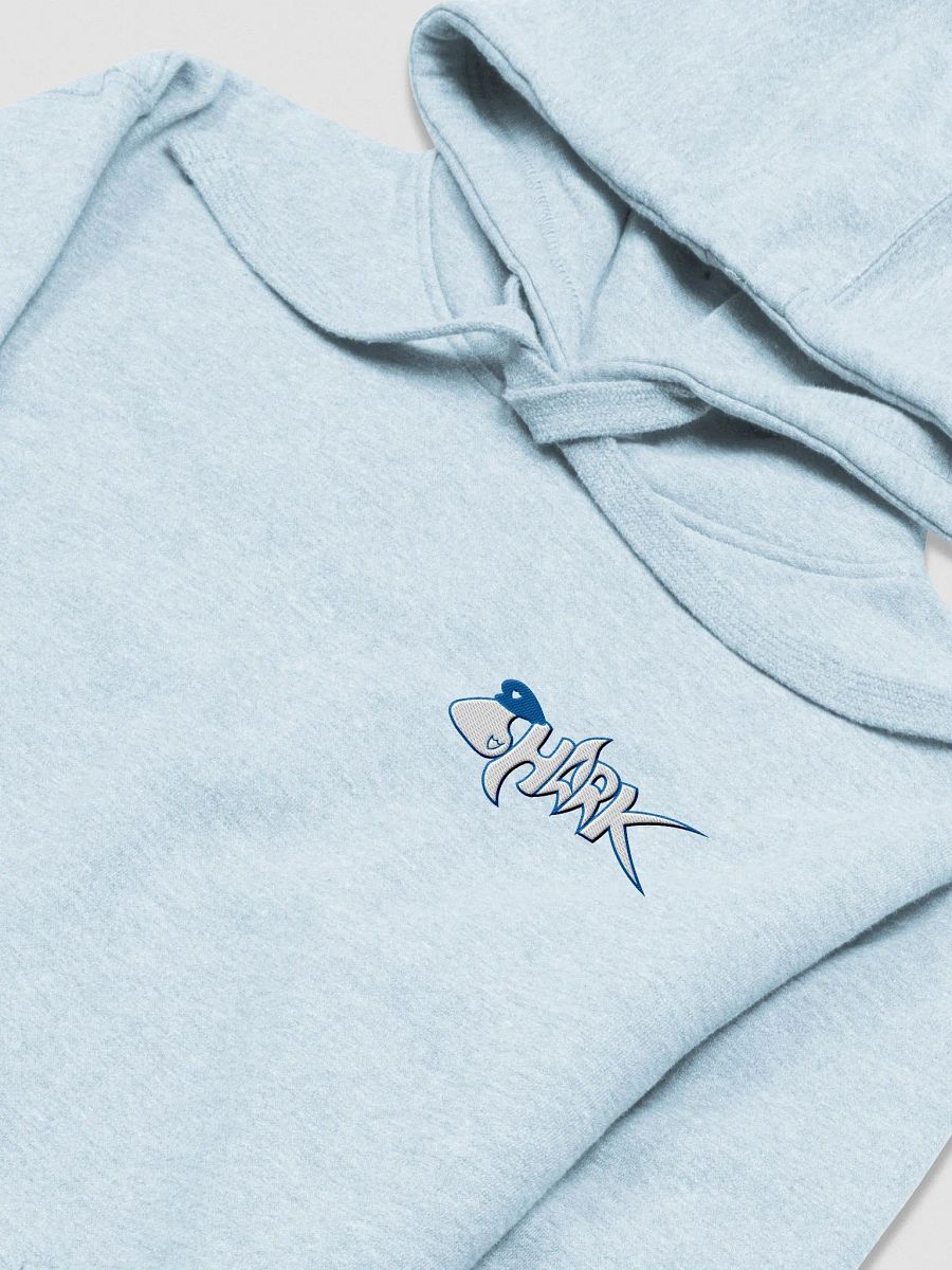 Blue Embroidered Shark Hoodie product image (21)