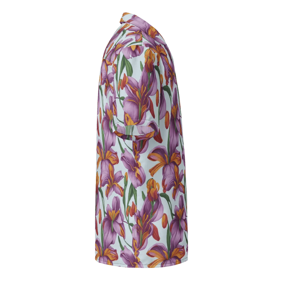 Floral Pattern Peruvian Lily Flowers Hawaiian Shirt product image (4)