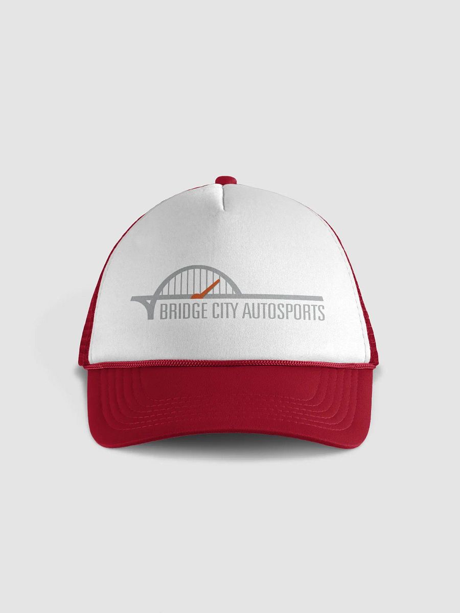 BCA Grey/Orange Logo Foam front snap back cap product image (1)
