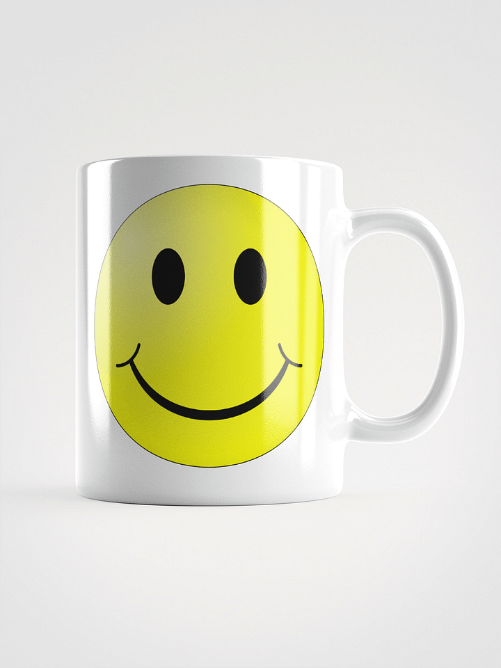 Classic Smiley KING Face White Glossy Mug product image (3)