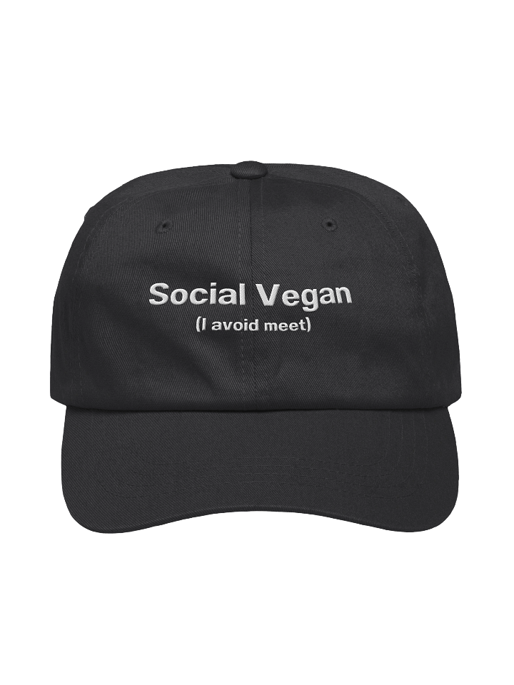 Social Vegan (I avoid meet) Embroidered Hat product image (7)
