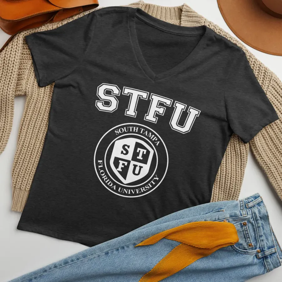 Women's Relaxed V-Neck T-Shirt Dark Colors product image (33)