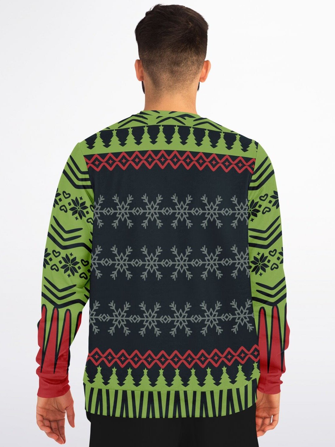 "Lit AF" Christmas Tree Sweatshirt | Funny Holiday Party Sweater | Festive Winter Outfit product image (4)
