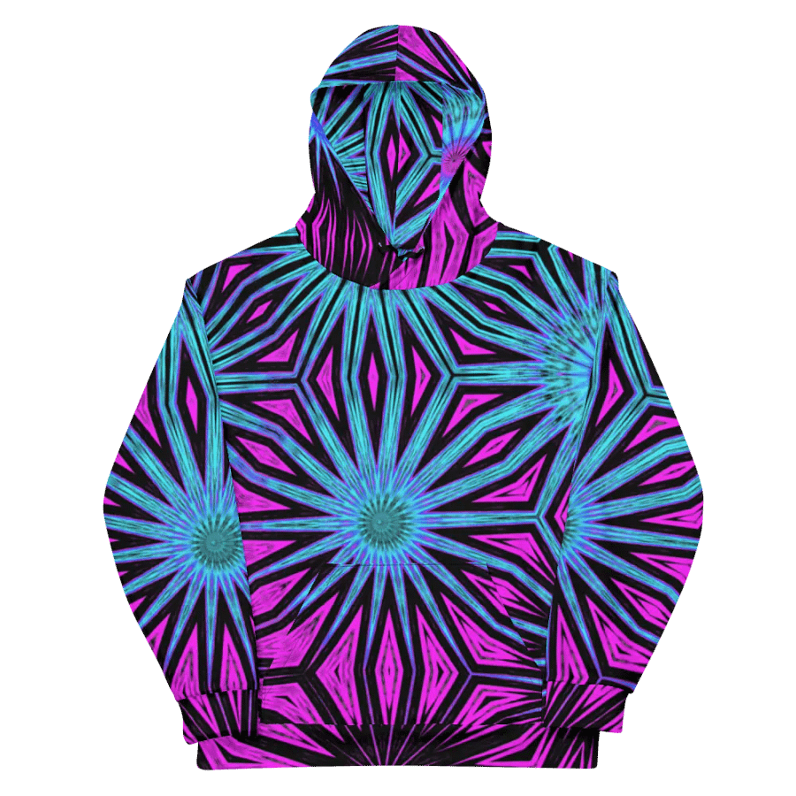 Abstract Modern Colourful Circles Unisex Pull Over Hoodie product image (12)