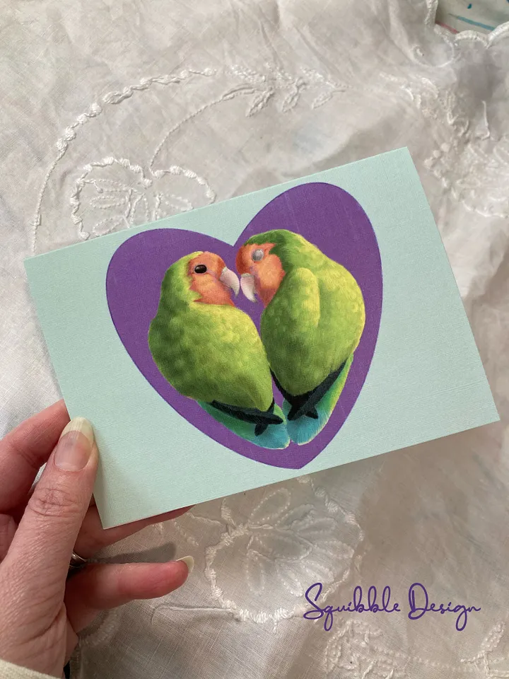 Lovebirds Greeting Card product image (1)