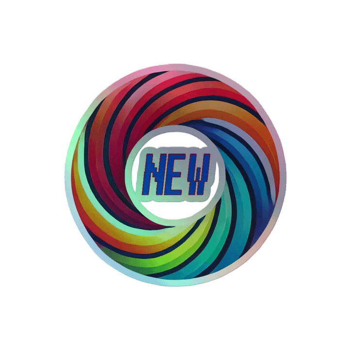 Vibrant Vortex Holographic Sticker Set product image (2)