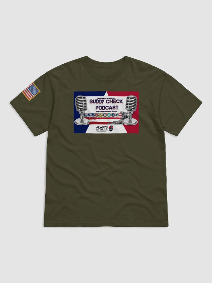 Buddy Check Podcast Mic Tee product image (1)