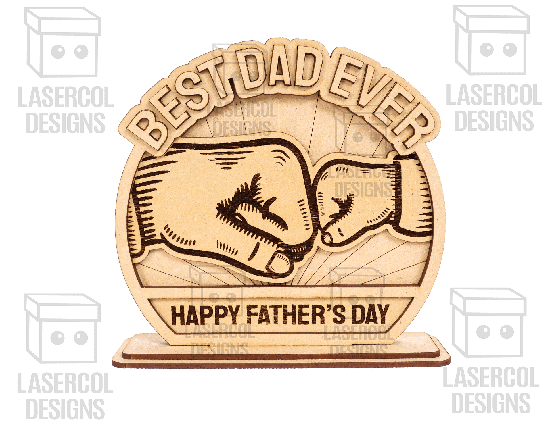 Father's Day Gift Plaque Set 1 (2 Sizes) - Laser Cut Files product image (7)