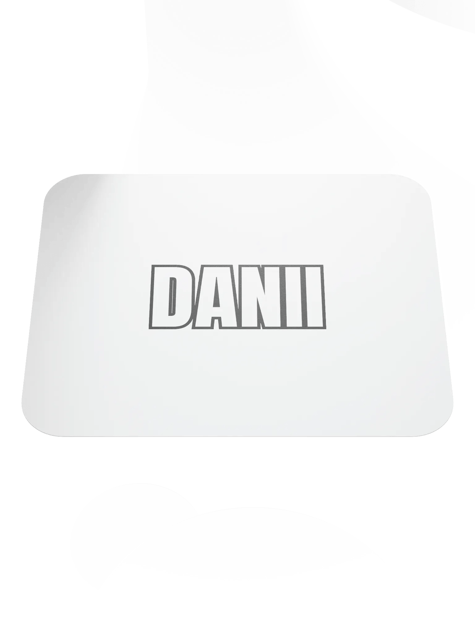 DANII WHITE BLACK MOUSE PAD product image (1)
