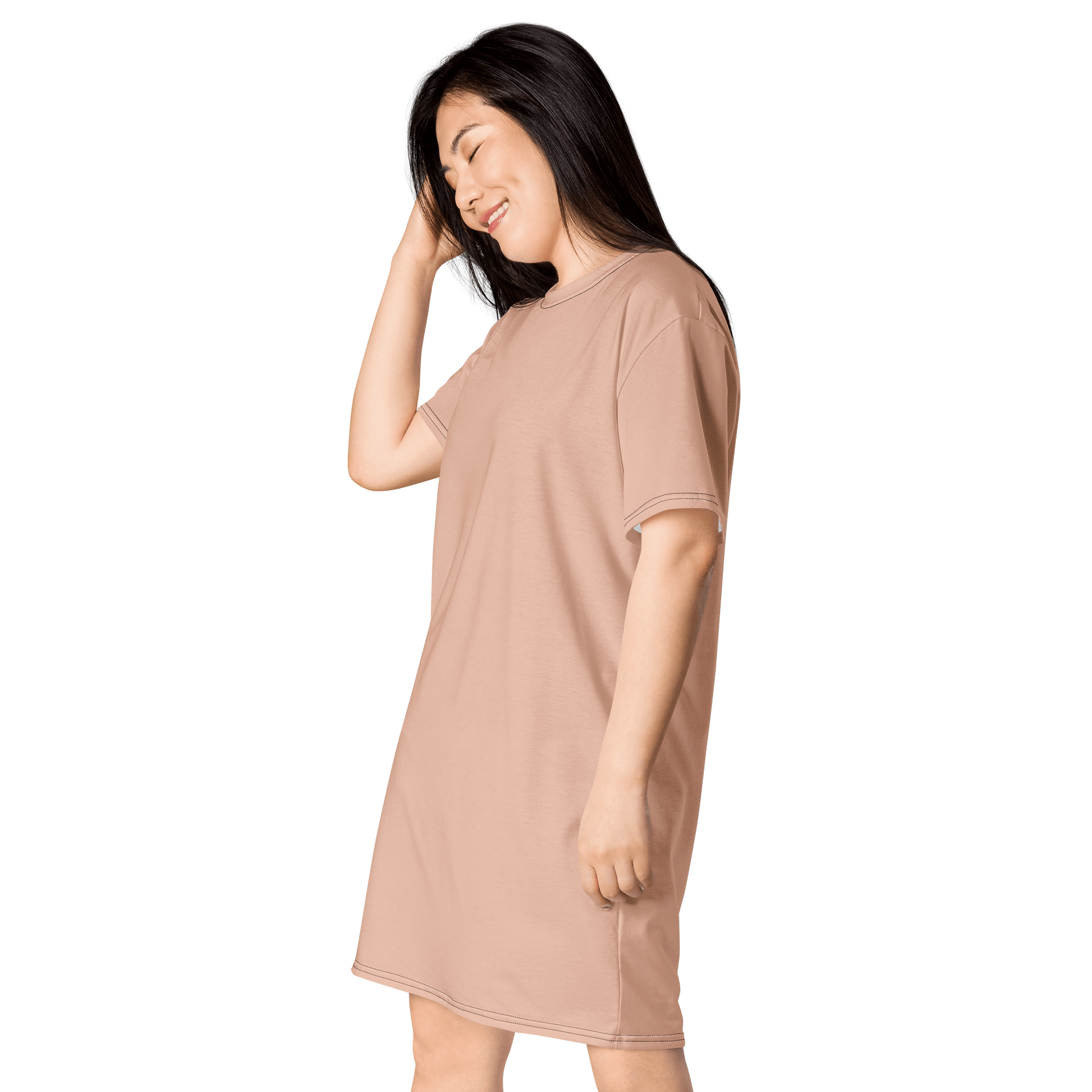 Zinnwaldite Oversized T-Shirt Dress | Stretchy Fabric | Casual or Formal Style | Sizes 2XS-6XL | Exclusive Design product image (3)
