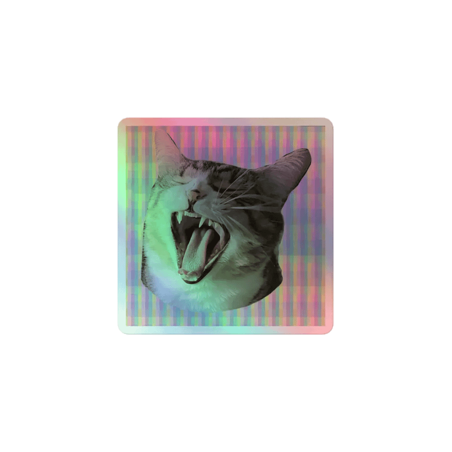 Yawning Vivy Holographic Sticker Set product image (1)