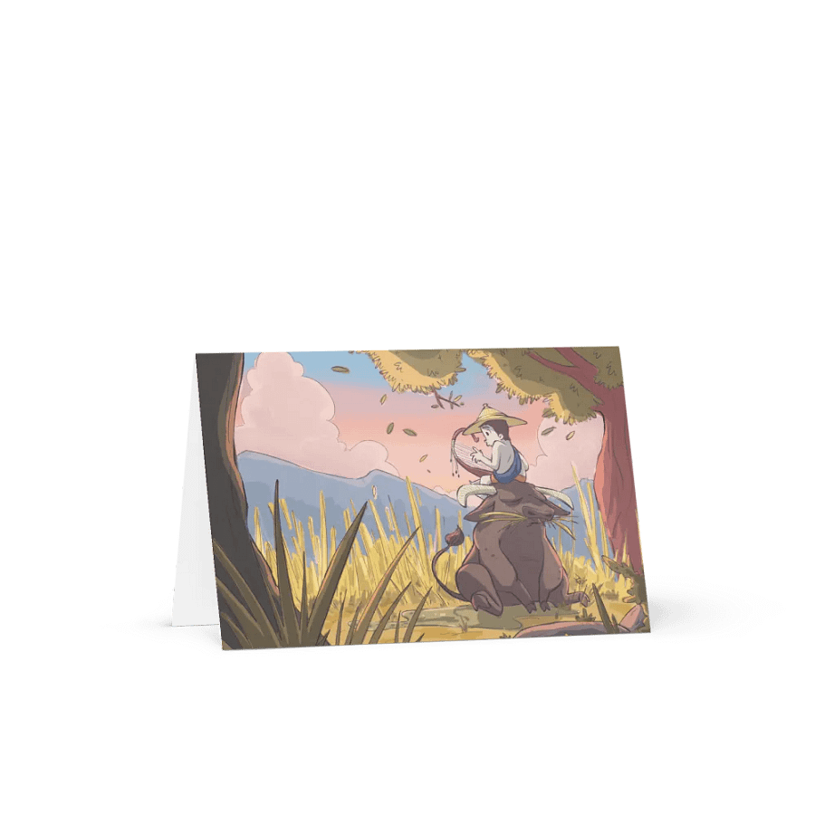 Serenading a Buffalo | Greeting Card product image (1)