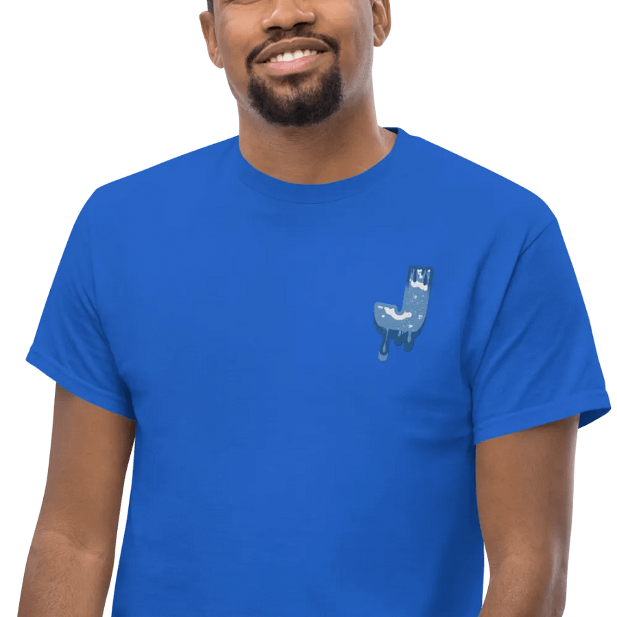Premium Blue Melting J T-Shirt product image (7)