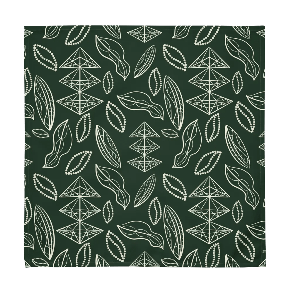 El Yunque Brew Bliss: Abstract Coffee Bean Tribal Cloth Napkins product image (6)