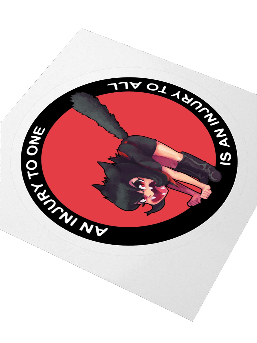 Alunya - “An Injury To One Is An Injury To All” Sticker product image (7)