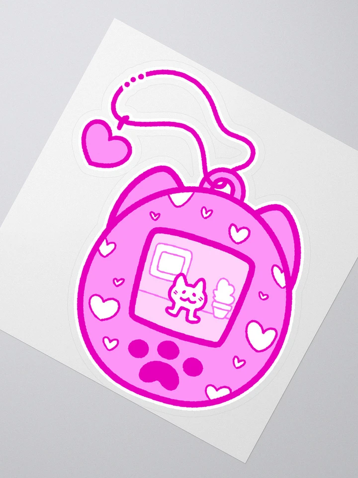Lovely Digital Meow Sticker 2 - Pink product image (4)