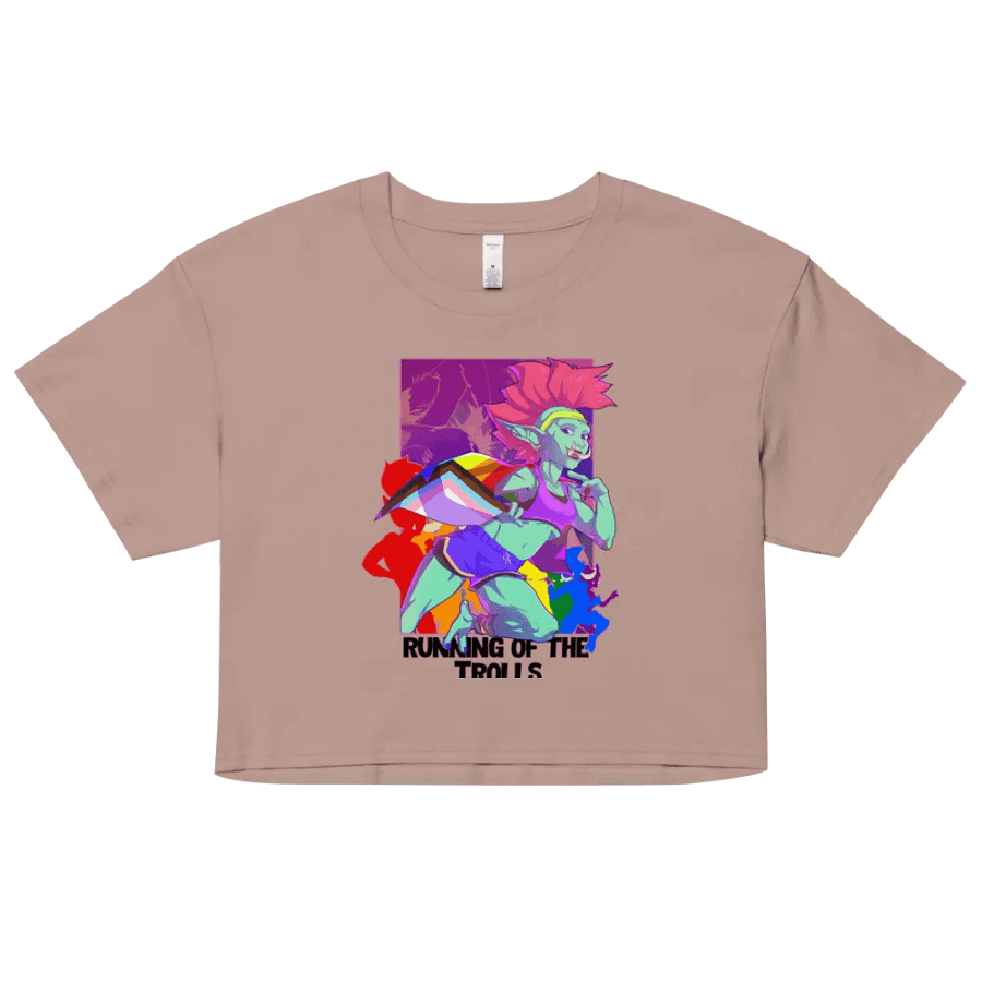 Troll Racer Crop Tshirt by Eggu product image (6)