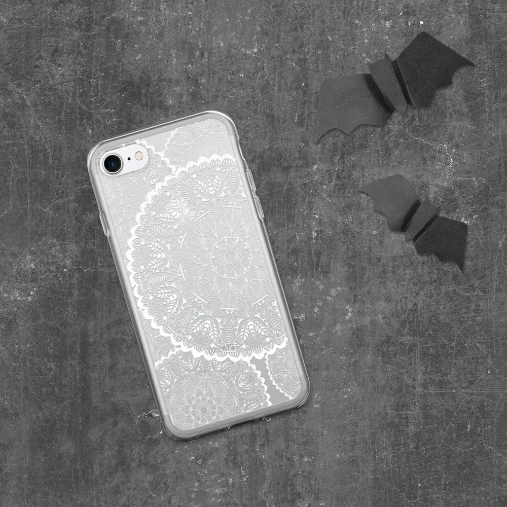 White Lace mandala Phone Case product image (8)