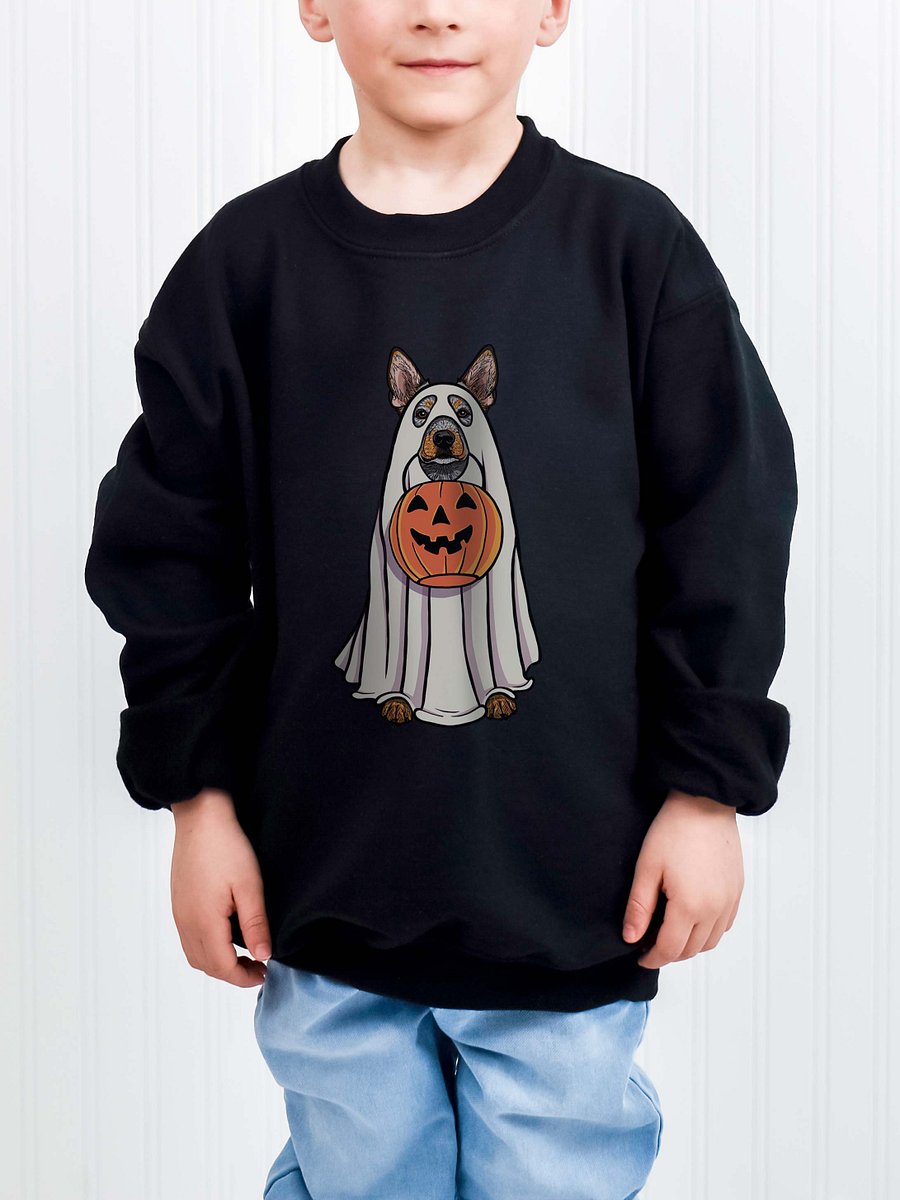 Halloween Australian Cattle Dog(Blue Heeler) Youth Sweatshirt product image (1)