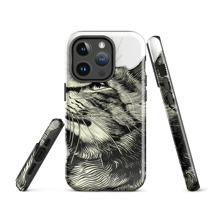 Whiskered Feline Majesty Tough iPhone® Case product image (3)