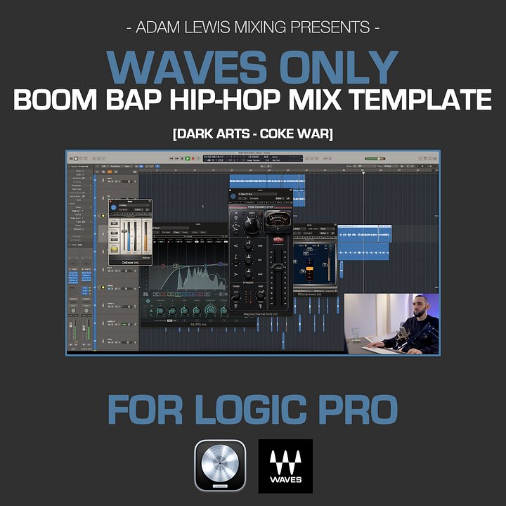 ALM - Boom Bap Hip-Hop Mix Template (Waves Plugins) product image (1)