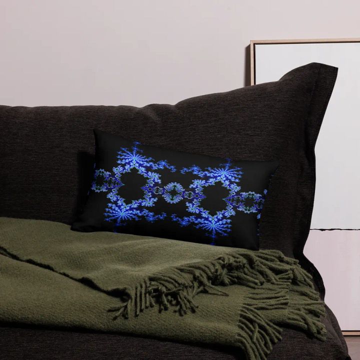 Fractal Pillow Case (Black) product image (1)