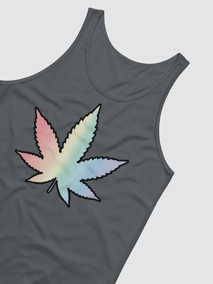 Pastel Rainbow Weed Leaf Tank product image (7)