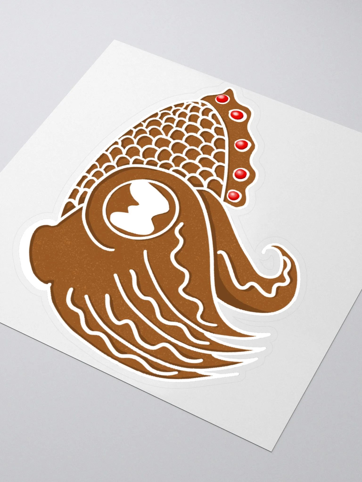 Gingerbread Cuttlefish Sticker product image (7)
