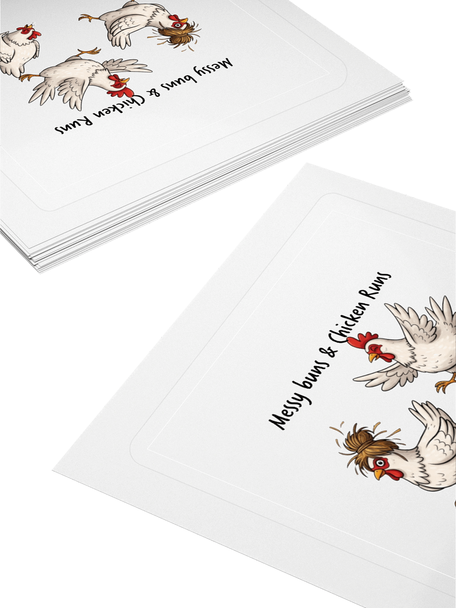 Messy Buns & Chicken Runs Kiss Cut Stickers product image (15)