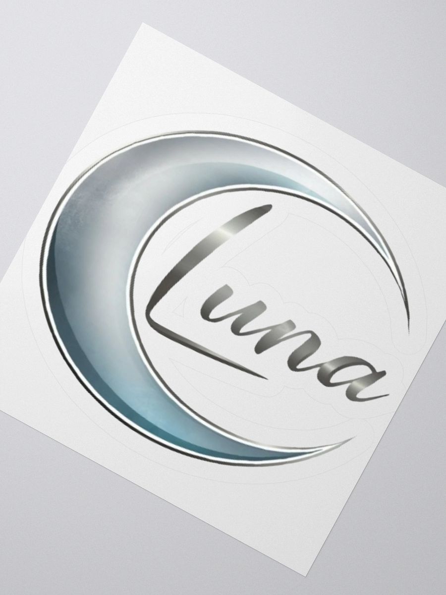 Luna Crescent Moon Vinyl Sticker - Celestial Boho Elegance product image (6)