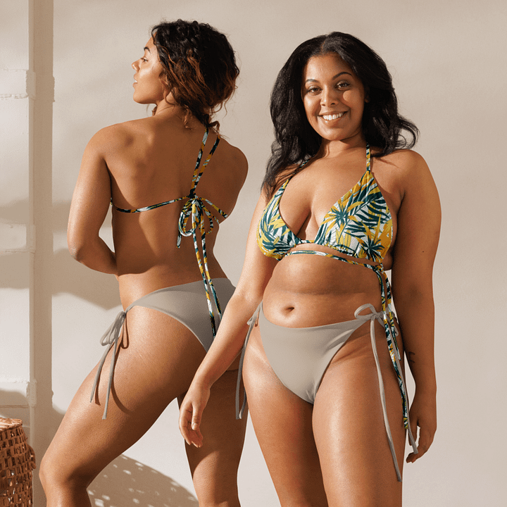 Tropical Summer | Recycled Padded String Bikini Top product image (2)