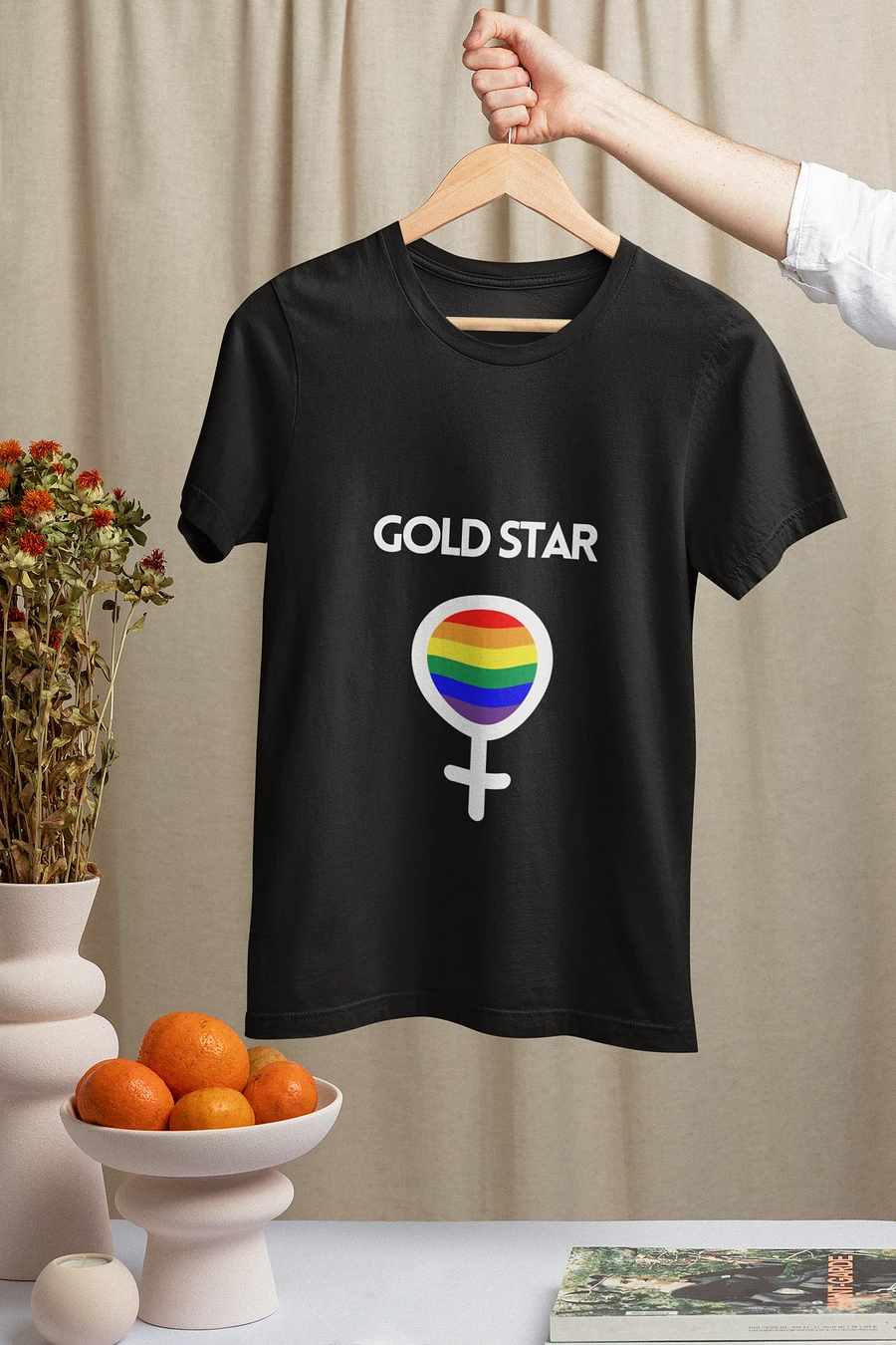 LGBTQ+ T-Shirt - Gold Star (dark) product image (10)