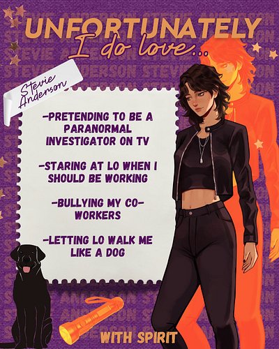 Unfortunately I do love… Stevie Anderson edition 💜

With Spirit is OUT NOW available on kindle unlimited and e-book! 

Blurb ...