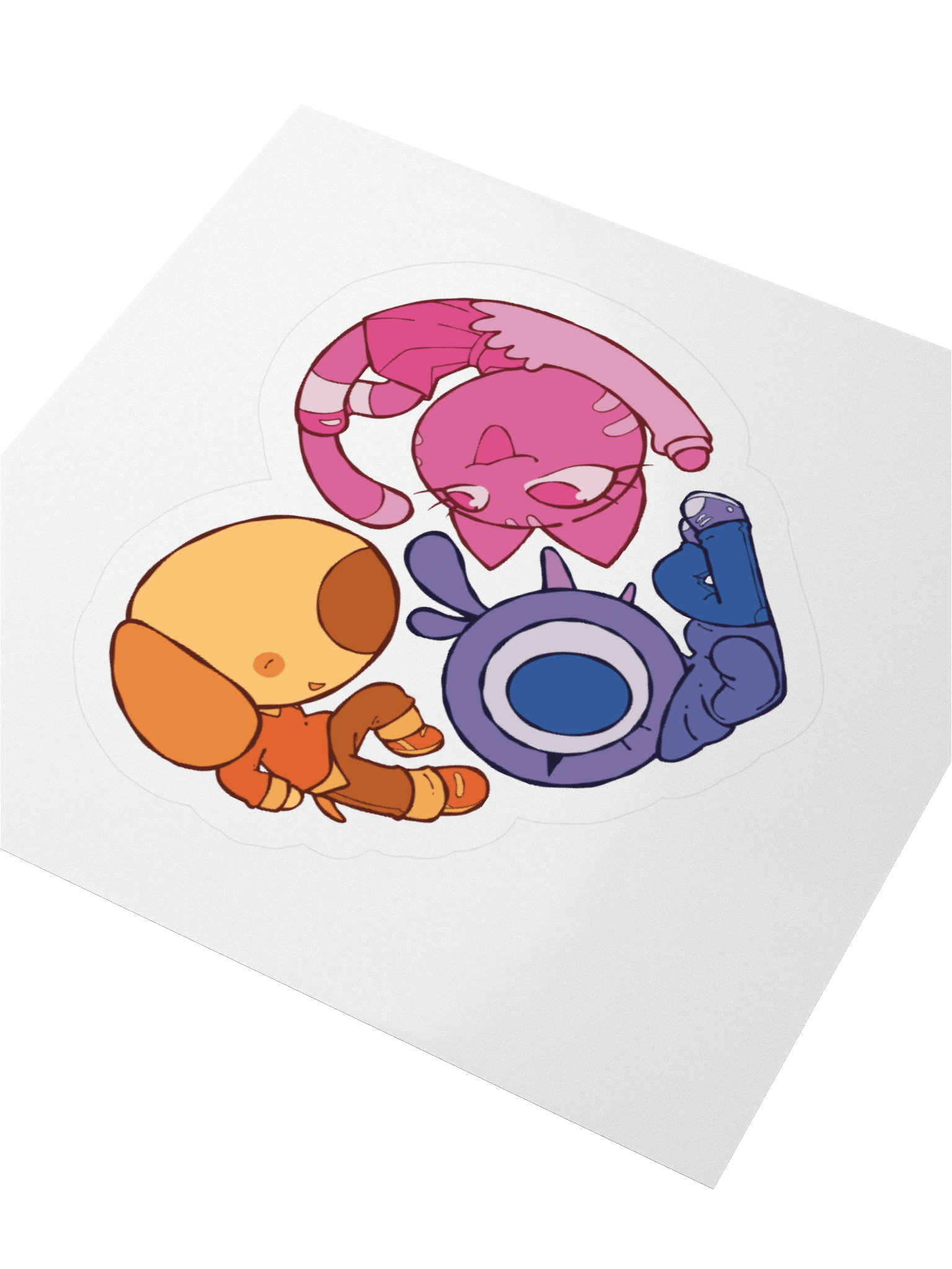 CatBirdDog Heart Sticker product image (9)