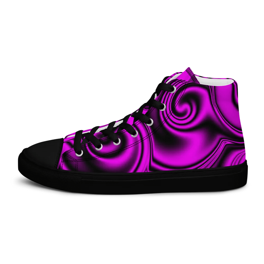 magenta swirledhigh top canvas shoes (womens) product image (7)