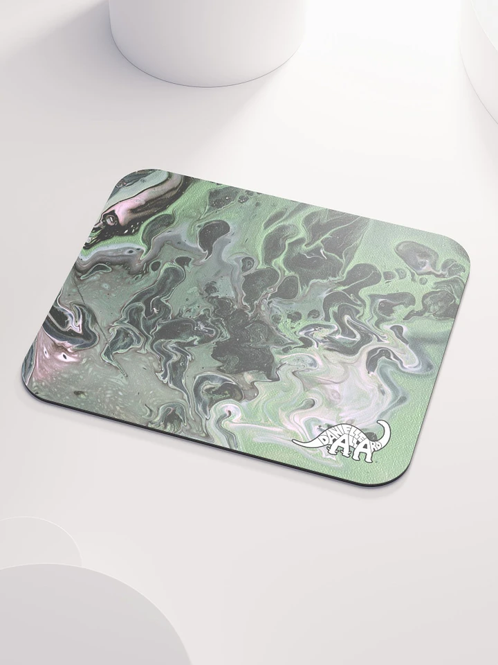 Metallic Green Fluid Acrylic Mouse Pad product image (1)