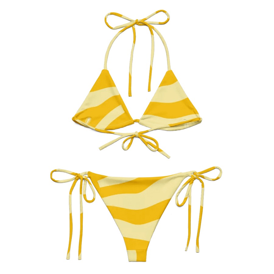All-Over Print String Bikini - Sunny Yellow product image (3)