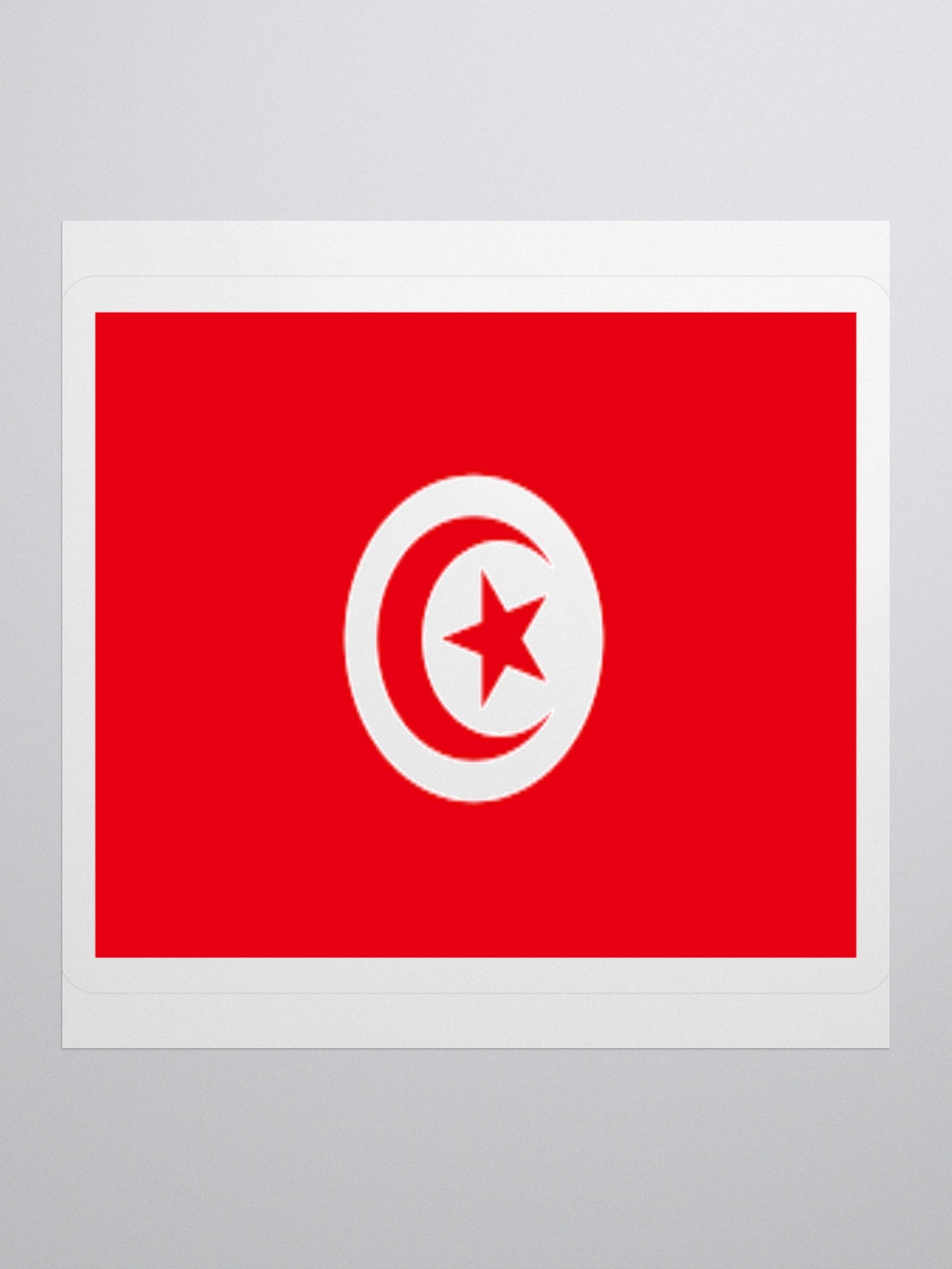 Tunisia Flag Sticker | Crescent Star Design | Durable Vinyl | 3 Sizes product image (3)