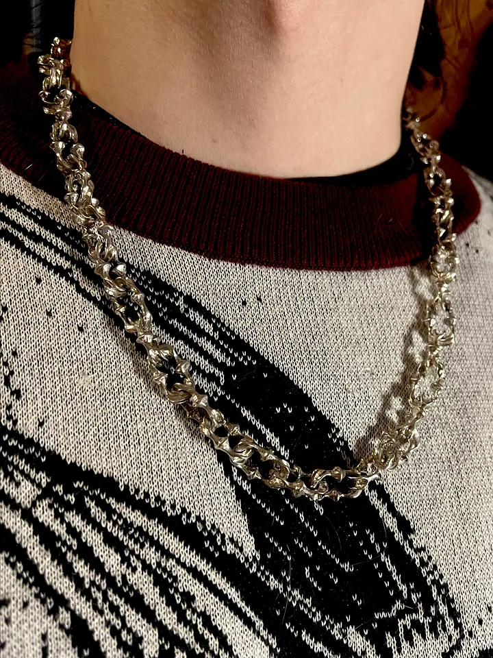 Rosen Kreuz】zip vertebrae chain necklace | OUR BRAND,Rosen Kreuz | PRESSING  WEB SHOP