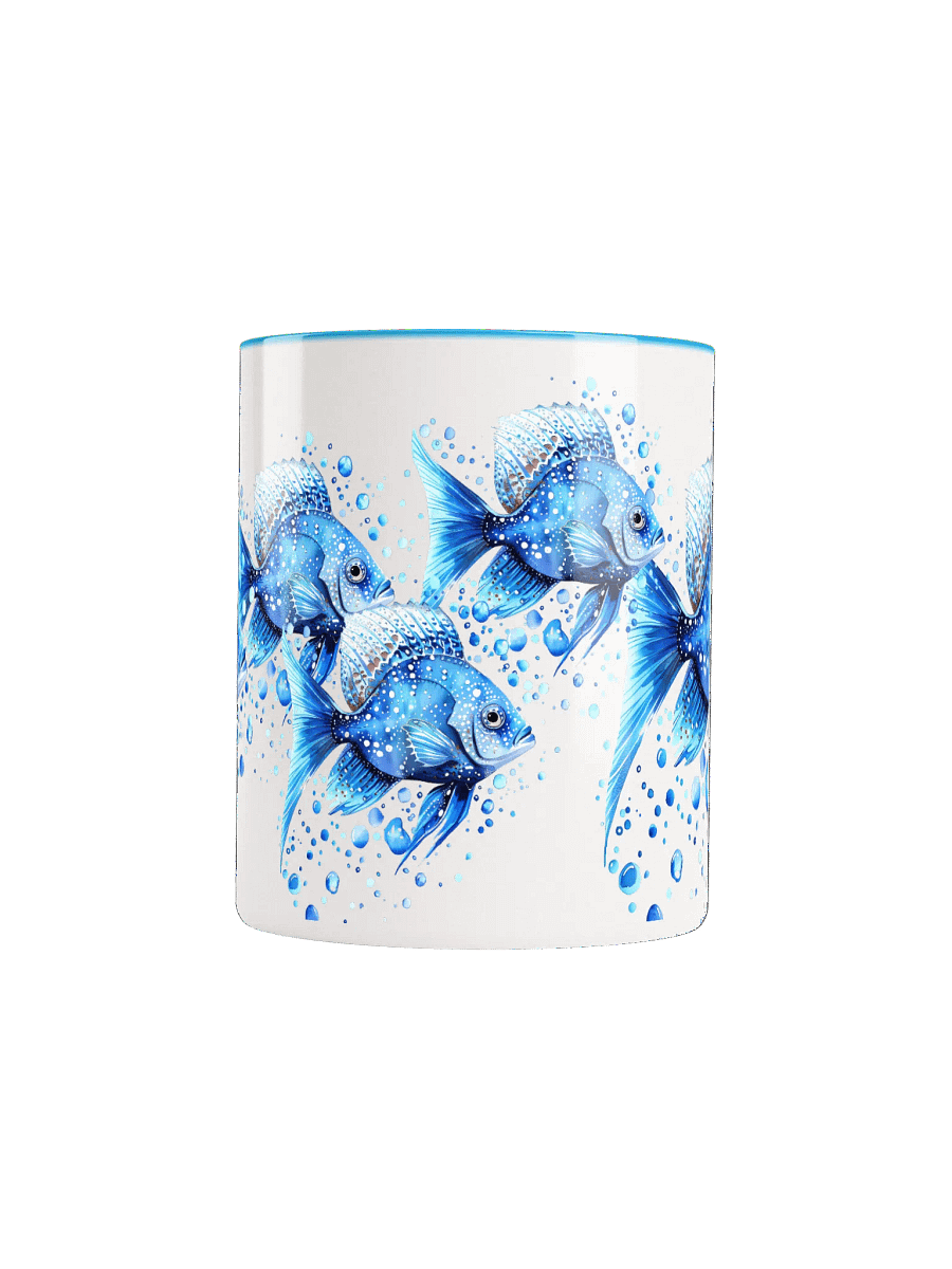 Shimmering Blue Fish Ceramic Mug product image (14)