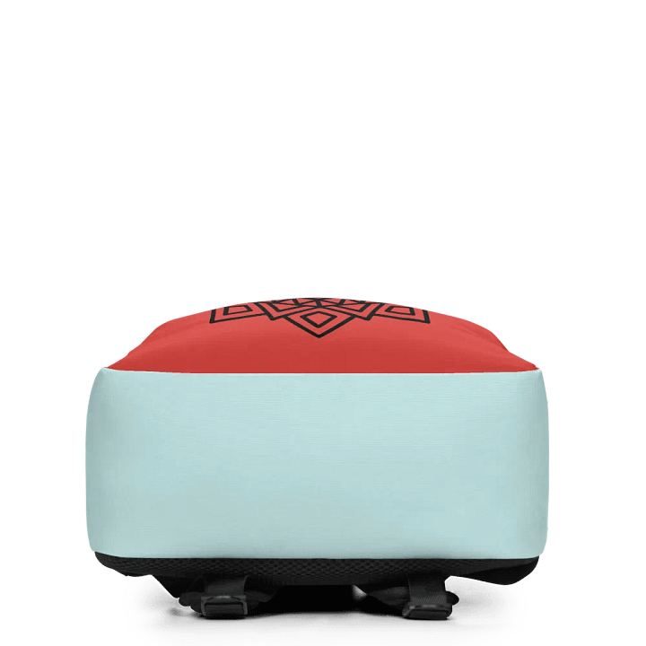 Mandala Red and light blue Backpack product image (2)