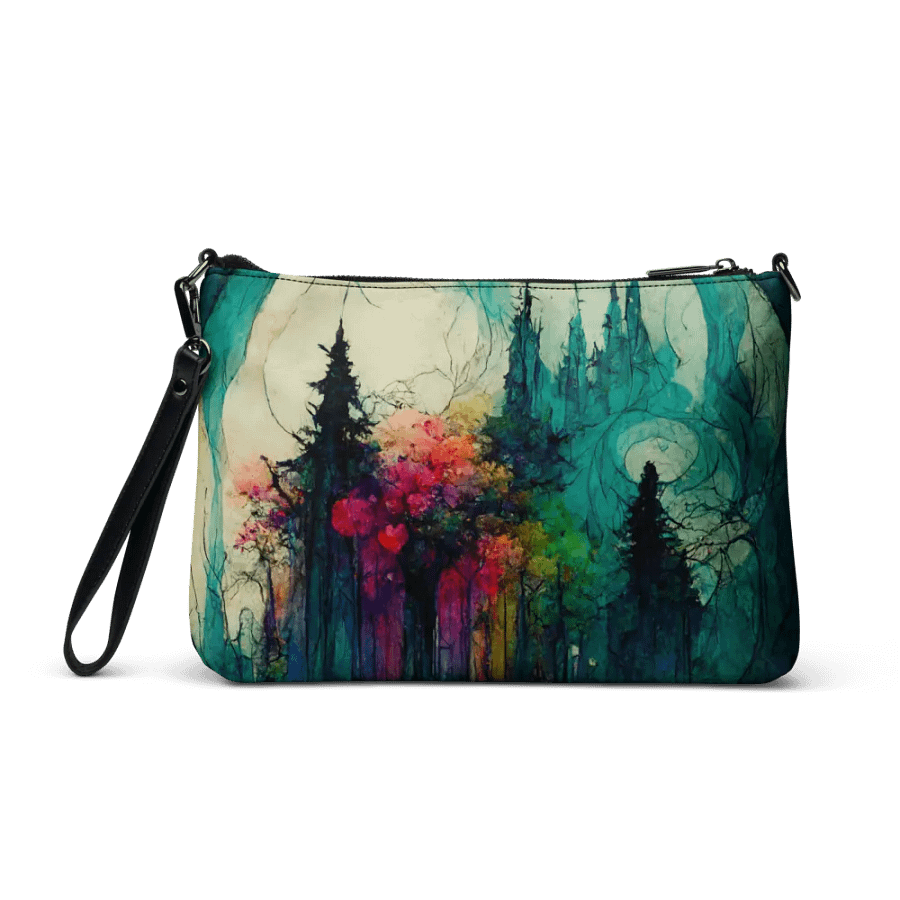 premium faux leather Dreamland Forest Crossbody Bag product image (3)