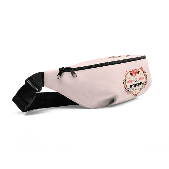 2025 "Pure Worship" Sacramento Special Convention Floral Heart Blush Pink Fanny Pack product image (2)