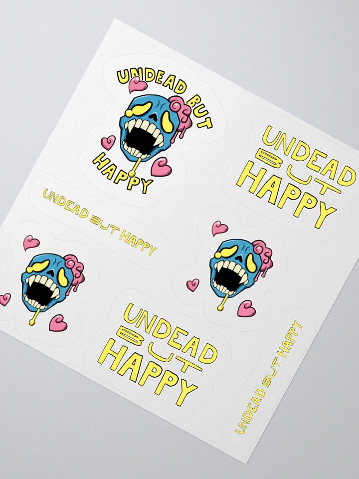 Undead but Happy set (sticker sheet) product image (2)