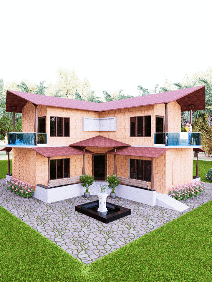 2 STOREY 4BHK TRADITIONAL RESIDENCE product image (1)