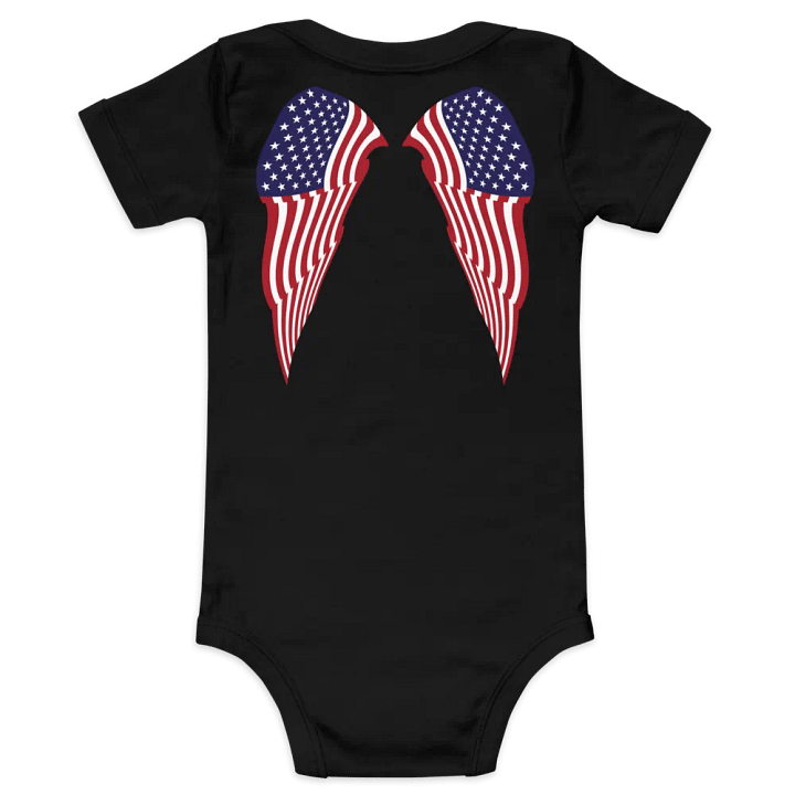 Stars & Stripes Ruffled Angel Wings Onesie product image (2)
