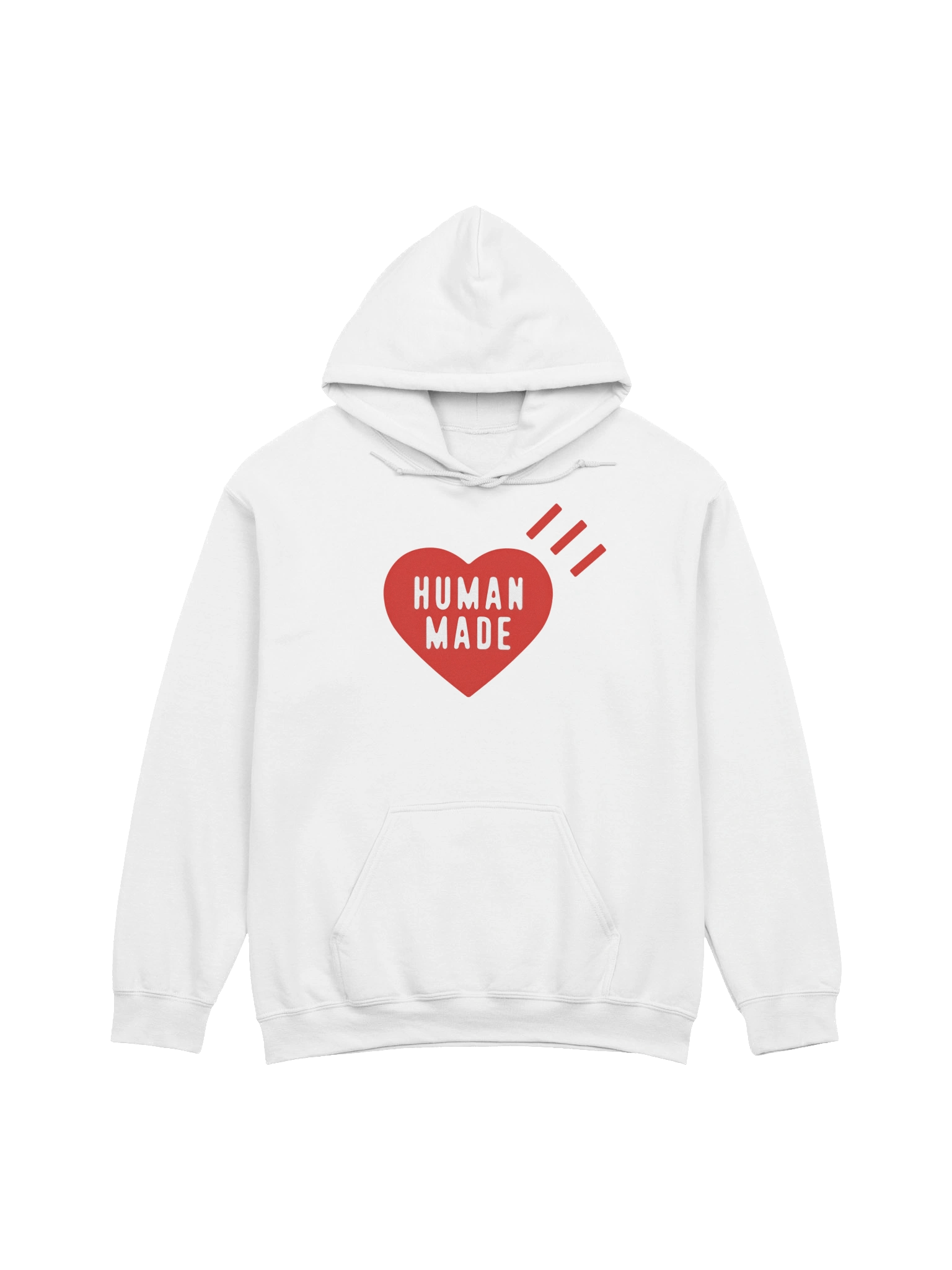 Human Made Red Heart White Sweat Hoodie product image (1)