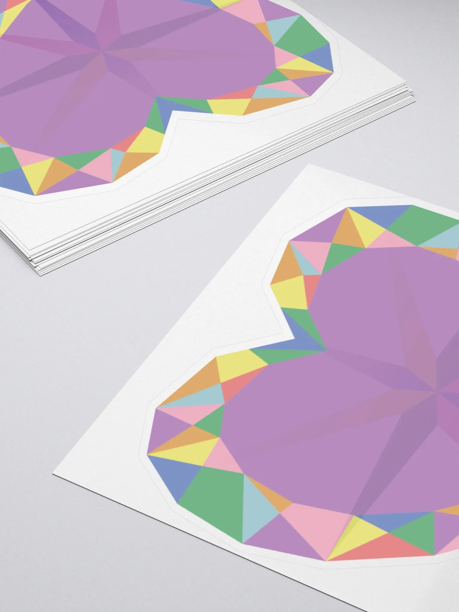 Crystal Pride Heart Cut Sticker product image (4)